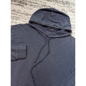 Vineyard Vines Island Hoodie Mens Medium Blue Slub Cotton Lightweight Pullover